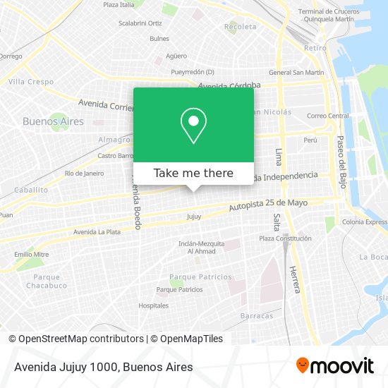 Avenida Jujuy 1000 map