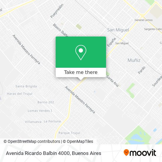 Avenida Ricardo Balbín 4000 map