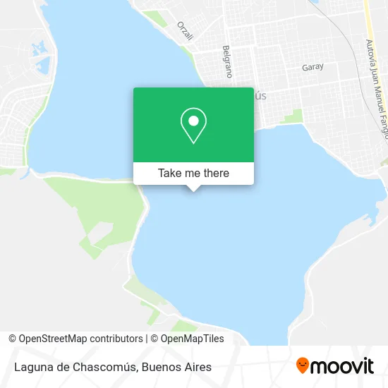 Laguna de Chascomús map
