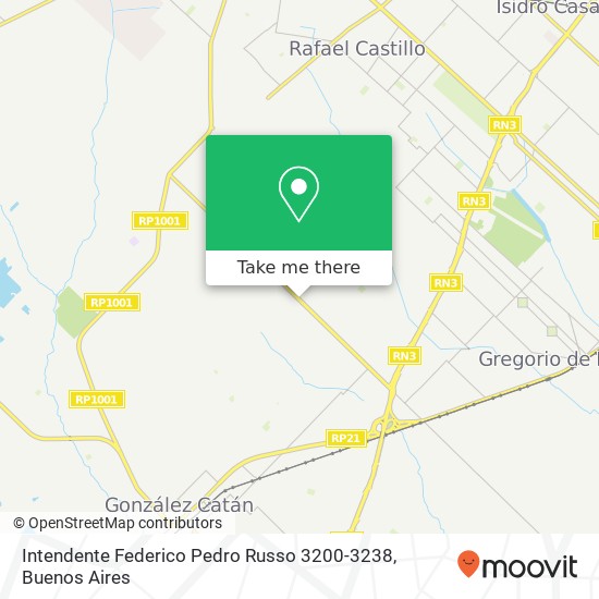 Intendente Federico Pedro Russo 3200-3238 map