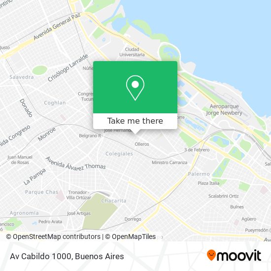Av Cabildo 1000 map