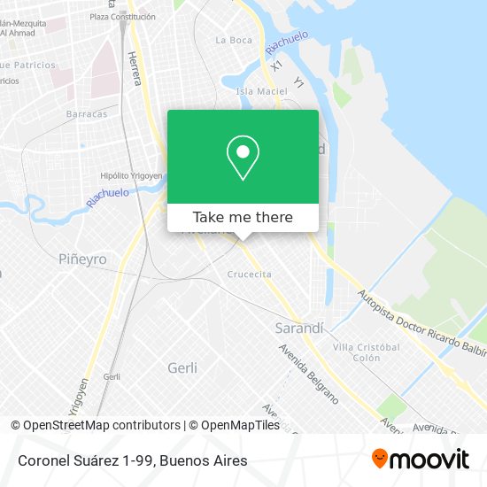 Coronel Suárez 1-99 map