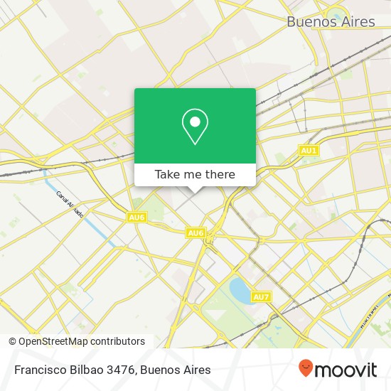 Francisco Bilbao 3476 map