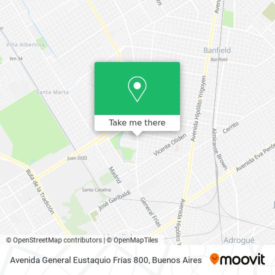 Mapa de Avenida General Eustaquio Frías 800