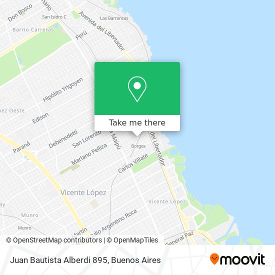 Juan Bautista Alberdi 895 map
