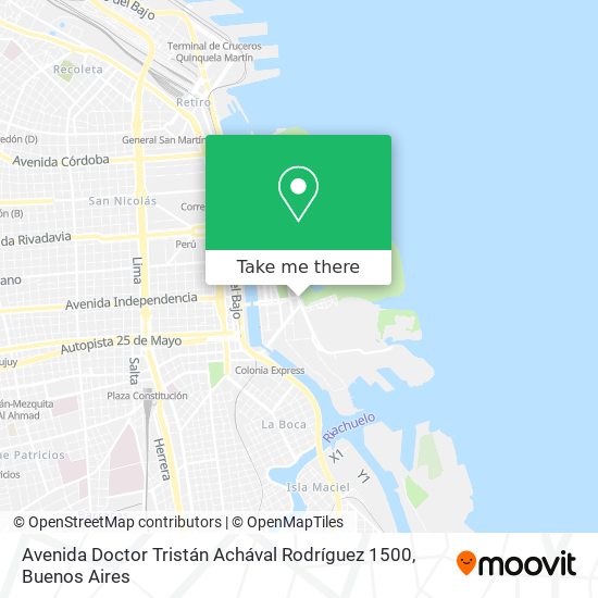 Avenida Doctor Tristán Achával Rodríguez 1500 map