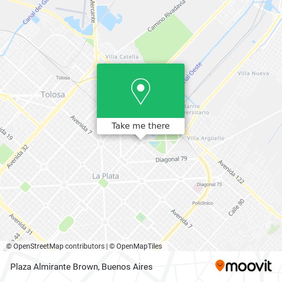 Plaza Almirante Brown map