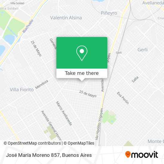 José María Moreno 857 map