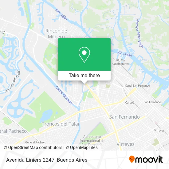 Mapa de Avenida Liniers 2247