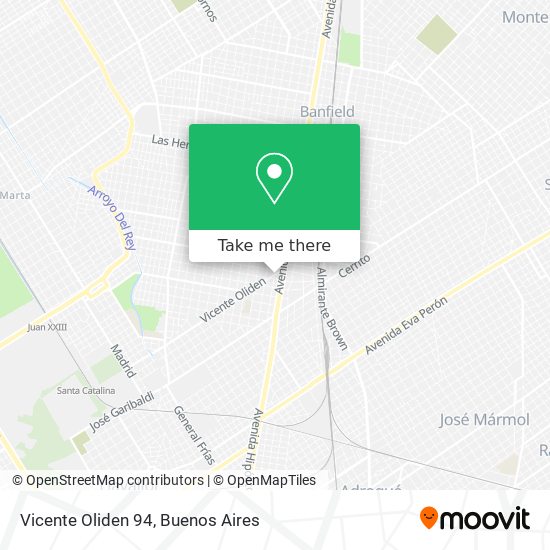 Vicente Oliden 94 map