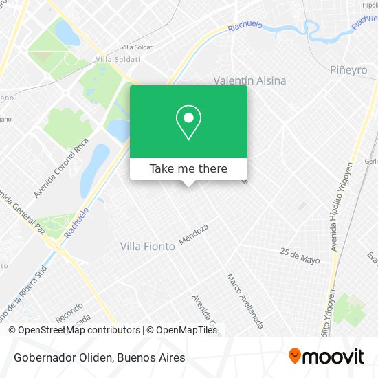 Gobernador Oliden map