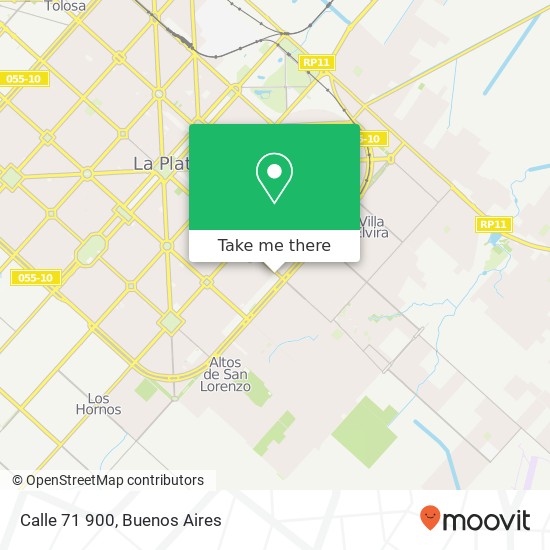 Calle 71 900 map