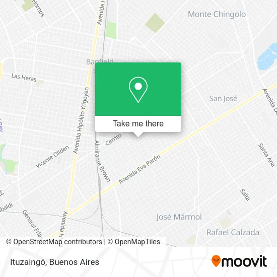 Mapa de Ituzaingó