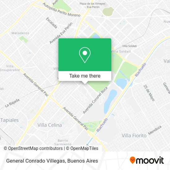 Mapa de General Conrado Villegas