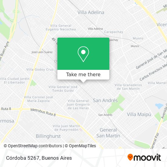 Córdoba 5267 map
