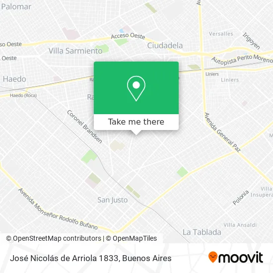 Mapa de José Nicolás de Arriola 1833