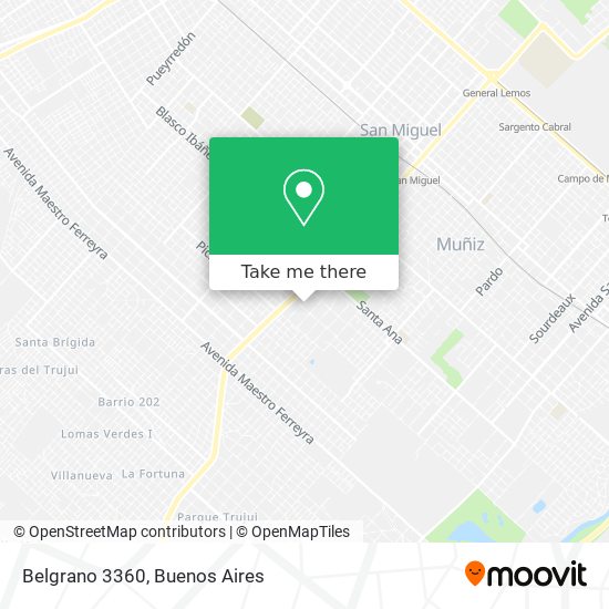 Belgrano 3360 map