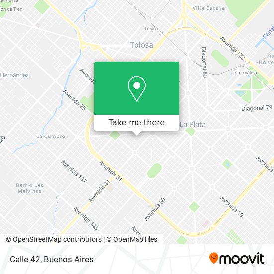 Calle 42 map