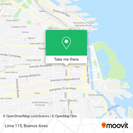Lima 115 map