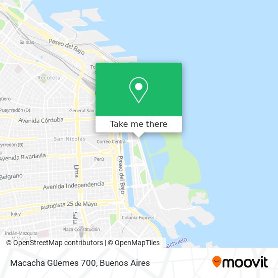 Macacha Güemes 700 map