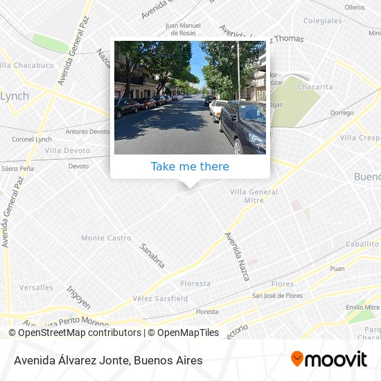 Avenida Álvarez Jonte map