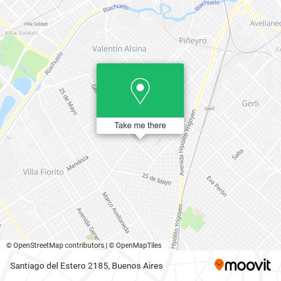 Santiago del Estero 2185 map