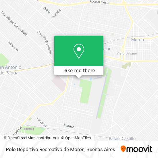 Polo Deportivo Recreativo de Morón map