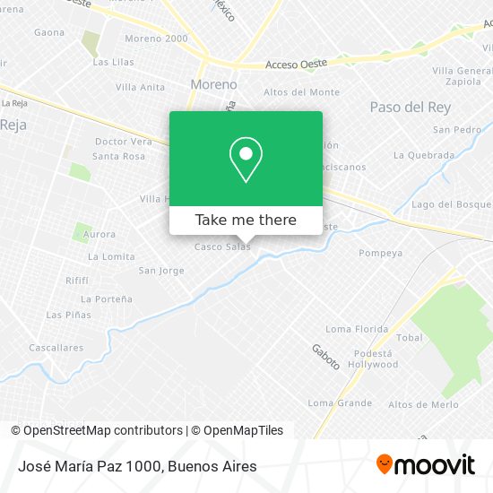 José María Paz 1000 map