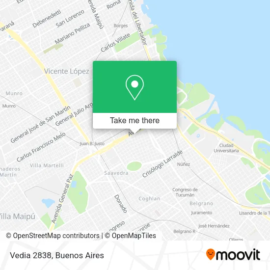 Vedia 2838 map
