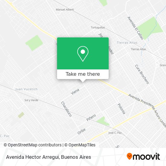Avenida Hector Arregui map