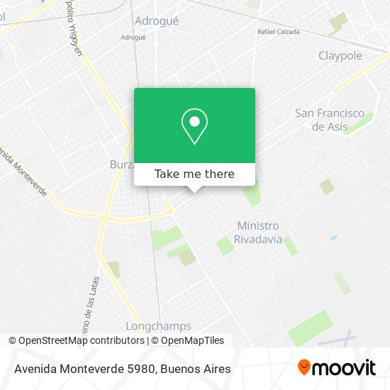Mapa de Avenida Monteverde 5980
