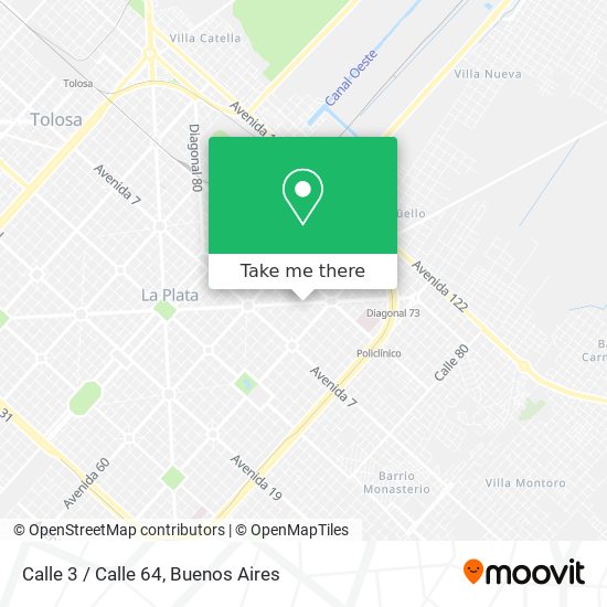 Calle 3 / Calle 64 map