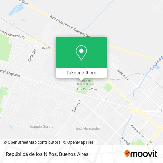 Mapa de República de los Niños