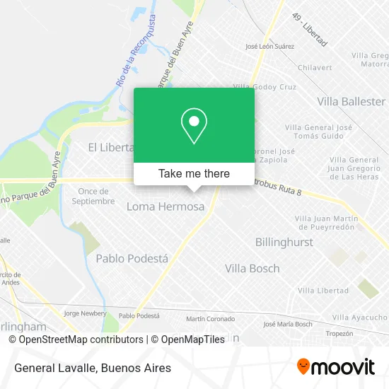 General Lavalle map