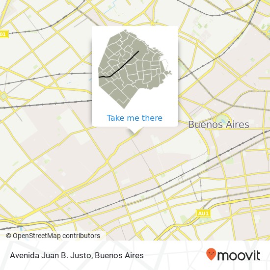 Avenida Juan B. Justo map