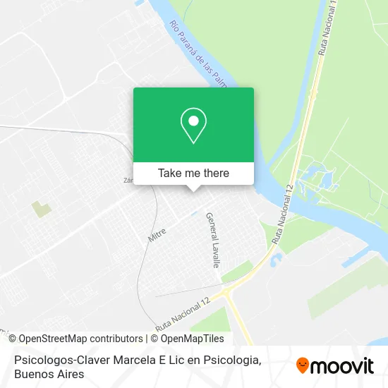 Psicologos-Claver Marcela E Lic en Psicologia map