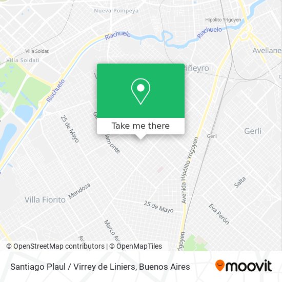 Mapa de Santiago Plaul / Virrey de Liniers