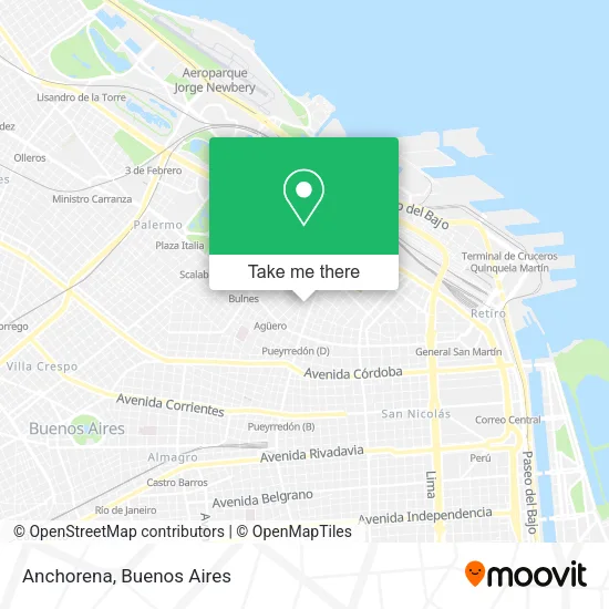 Mapa de Anchorena