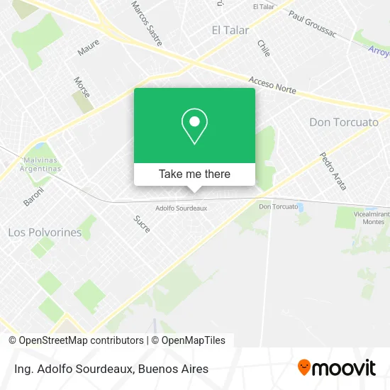 Mapa de Ing. Adolfo Sourdeaux