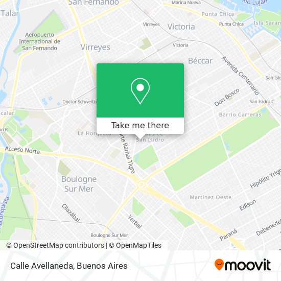 Mapa de Calle Avellaneda