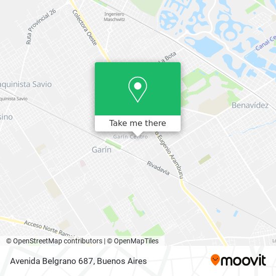 Avenida Belgrano 687 map