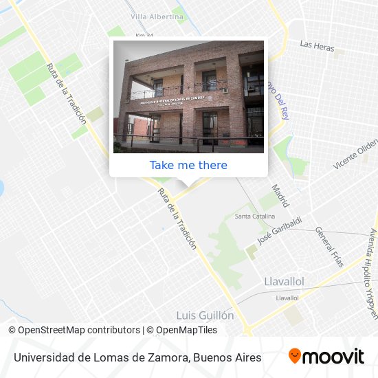 Universidad de Lomas de Zamora map
