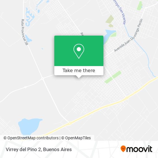 Virrey del Pino 2 map