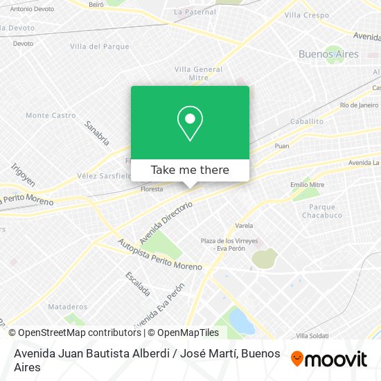 Avenida Juan Bautista Alberdi / José Martí map