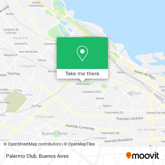Mapa de Palermo Club