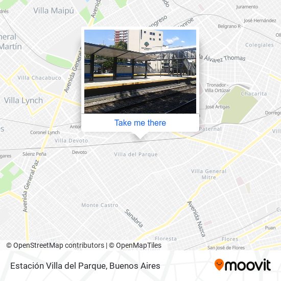 Mapa de Estación Villa del Parque