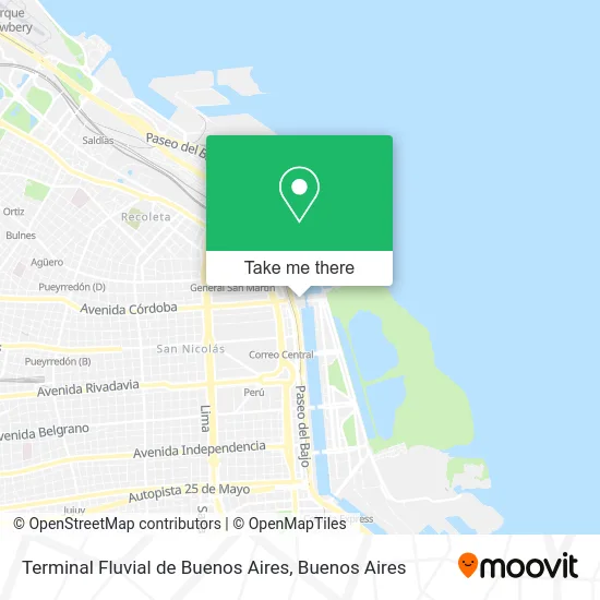 Terminal Fluvial de Buenos Aires map