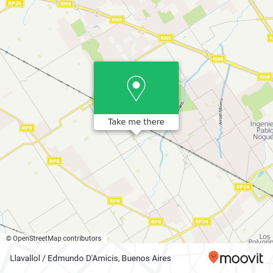 Llavallol / Edmundo D'Amicis map