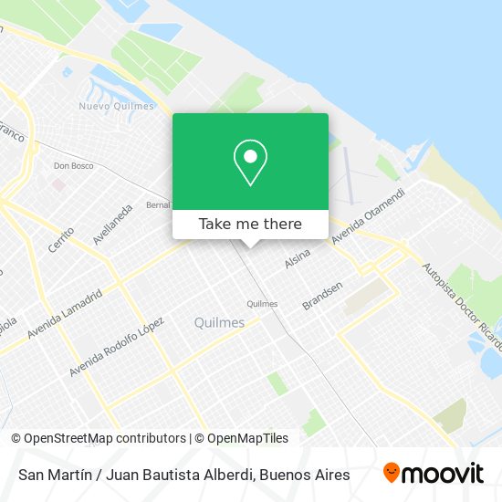 San Martín / Juan Bautista Alberdi map