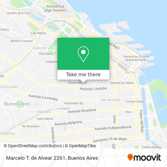 Marcelo T. de Alvear 2261 map